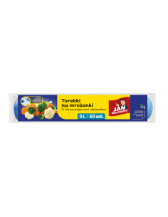 Torebki z klipsami do zamrażarki 3l 50szt Jan Niezbędny 5900536266688
