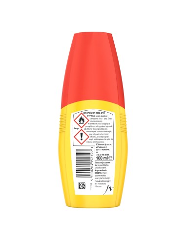 Łatwy w aplikacji środek odstraszający komary i kleszcze w atomizerze OFF! Multi Insect 100 ml 5000204152197 7