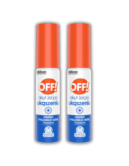 Łagodzący środek w żelu na ukąszenia owadów i poparzeniu pokrzywą OFF! Akut 2x25 ml 5000204762754