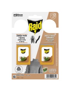 Cedrowe zawieszki w żelu przeciw molom Raid 2 szt. 4000290902844