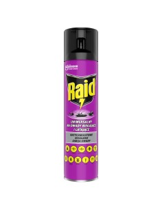 Skuteczny aerozol na owady biegające i latające Raid 400ml 5000204203035
