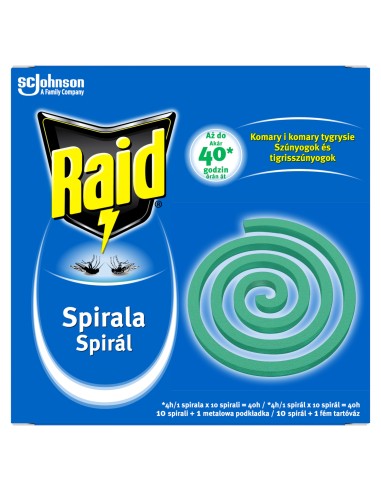 Zapobiegająca komarom spirala owadobójcza Raid Outdoor 10 szt. 5000204160390