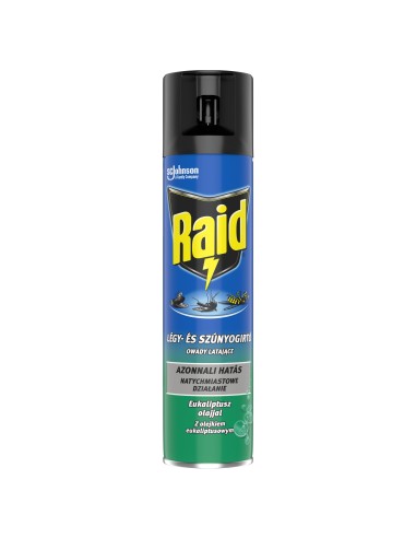 Zapachowy spray przeciw owadom latającym, muchom, komarom, osom Raid 400 ml 5000204876192