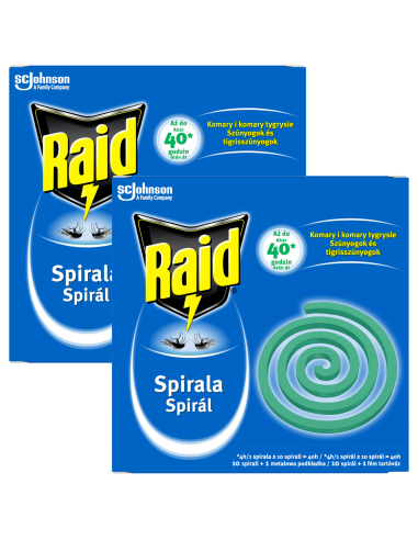 Odstraszające komary spirale Raid Outdoor 20 szt. 5905718981182