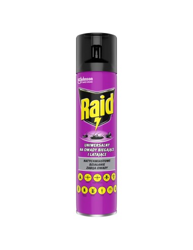 Wygodny aerozol na owady biegające i latające Raid 2x400ml 5000204203035 2