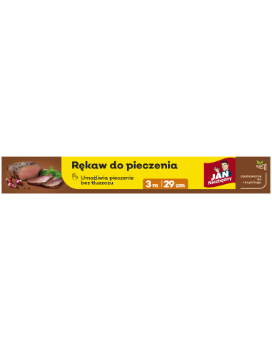 Rękaw do pieczenia mięsa i warzyw 3m x 29cm Jan Niezbędny 5900536290829