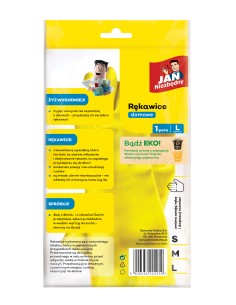 Rękawice do sprzątania wyściełane bawełną L Jan Niezbędny 5900536222950 2