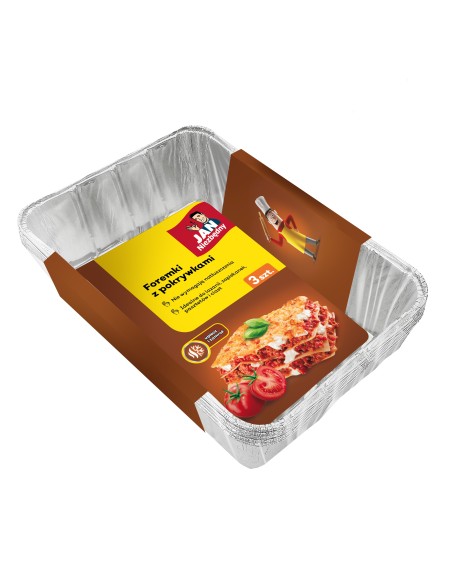 Foremki aluminiowe do pieczenia i mrożenia 3szt Jan Niezbędny 5900536234731 4