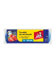 Torebki z klipsami do mrożenia 1l 60szt Jan Niezbędny 5900536266671