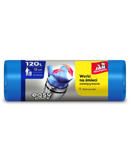 Wiązane worki na śmieci Jan Niezbędny 120L 15 szt. 5900536232355