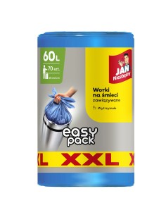 Solidne worki na śmieci Jan Niezbędny 60 L 2 x 70 szt. 5900536236421 2