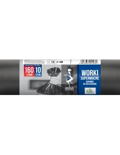 Odporne na rozerwanie worki na śmieci Anna Zaradna 160L 10 szt. 5903936001989 2