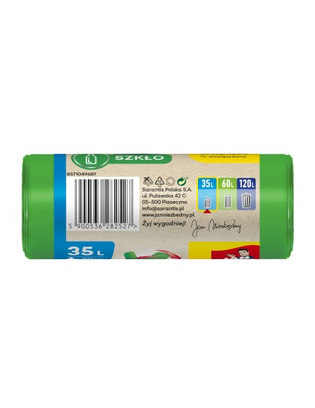 Solidne worki na śmieci Jan Niezbędny 35L 20 szt. 5900536282527 3