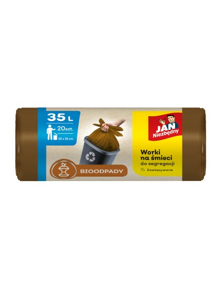 BIO worki na śmieci Jan Niezbędny 35L 20 szt. - Worki na śmieci BIO worki na śmieci Jan Niezbędny 35L 20 szt. 5900536282541
