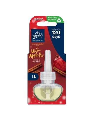 Świąteczny wkład do elektrycznego odświeżacza powietrza Glade Warm Apple Pie 20 ml 5000204369014 2