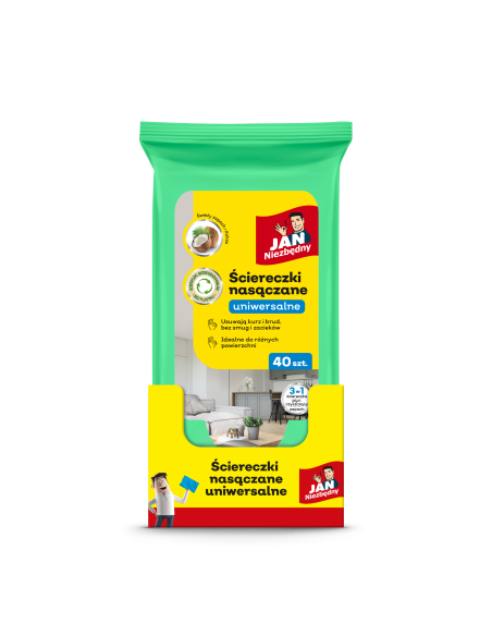 Nasączane ściereczki uniwersalne Jan Niezbędny 40 szt. 5201314185802 2