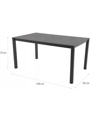 Aluminiowy stół ogrodowy Elements MWH 160 x 90 x 74 cm 4260278797347 2