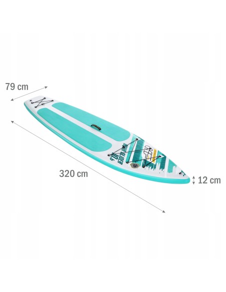 Pompowana deska SUP Hydro-Force Aqua Glider Bestway 320 x 79 x 12 cm - Supy Pompowana deska SUP Hydro-Force Aqua Glider Bestway 320 x 79 x 12 cm 6942138981377 4