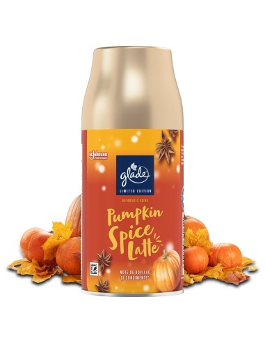 Jesienny zapas do automatycznego odświeżacza powietrza Glade Pumpkin Spice Latte 269 ml 5000204361612