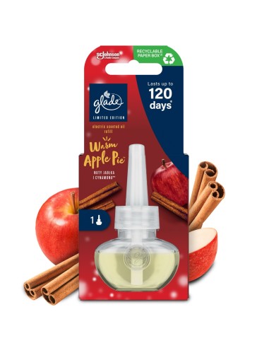 Świąteczny wkład do elektrycznego odświeżacza powietrza Glade Warm Apple Pie 20 ml 5000204369014