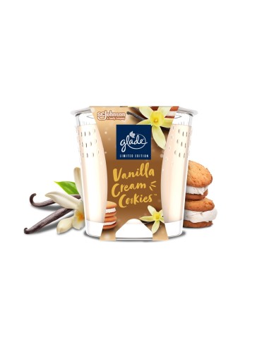 Ciasteczkowa świeca zapachowa Glade Vanilla Cream Cookies 112 g 5000204362992