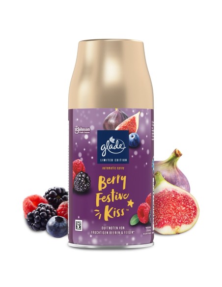 Jagodowy wkład do automatycznego odświeżacza powietrza Glade Berry Festive Kiss 269 ml 5000204364477