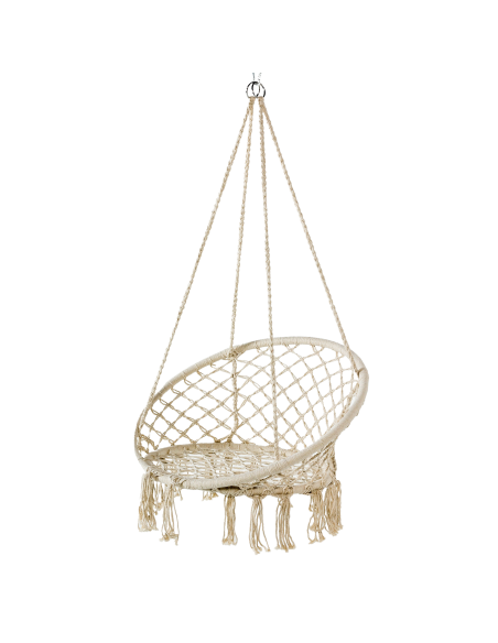 Zestaw 2x wiszący fotel ogrodowy Boho Meven 80 x 120 cm 5902490743984 2