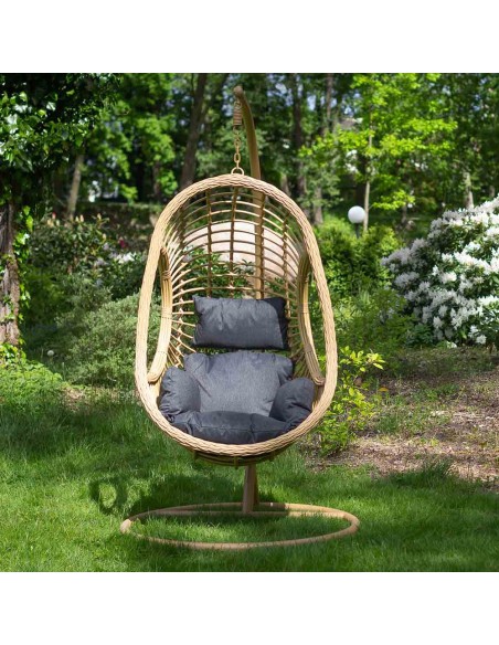 Zestaw 2x Fotel podwieszany do ogrodu Mia Scandic Meven + Stolik kawowy na taras Terazzo 5902490745438 11