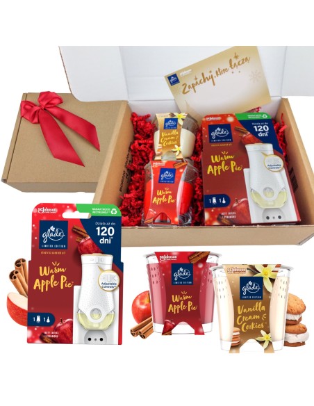 Zestaw prezentowy Glade 2x świeca zapachowa + elektryczny odświeżacz powietrza 5905718981571