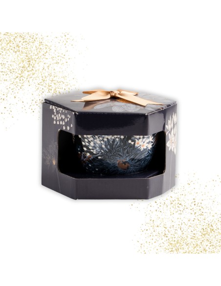 Filiżanka z porcelany w motyle ze złotym uchem w opakowaniu prezentowym 440 ml 5905842527034 4