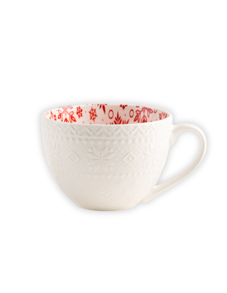 Świąteczny zestaw 4 porcelanowych kubków w opakowaniu prezentowym 530 ml - Kubki i filiżanki Świąteczny zestaw 4 porcelanowych kubków w opakowaniu prezentowym 530 ml 5905842527126 5