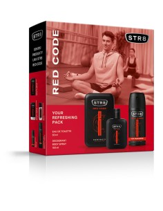 Świąteczny zestaw dla mężczyzn STR8 Red Code Woda toaletowa + Dezodorant 5900536354873
