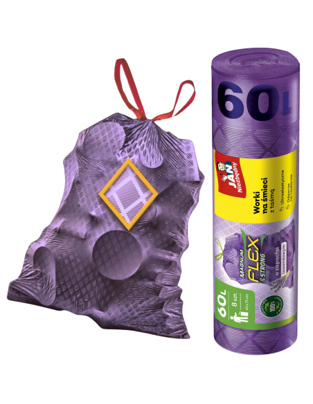 3x Mocne worki na śmieci o zapachu lawendy Magnum Flex & Strong 24 szt. 5900536349510 3