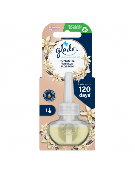 Wkład do elektrycznego odświeżacza powietrza Glade Romantic Vanilla Blossom 20ml 5000204348484