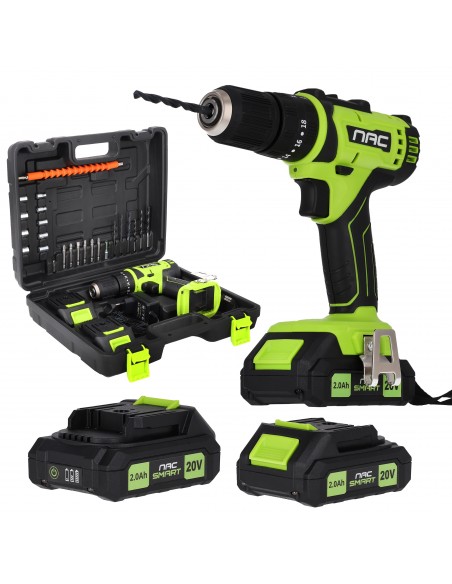 Wiertarko-wkrętarka akumulatorowa NAC Smart NS-CID-20-S 20V 5905842521681 2