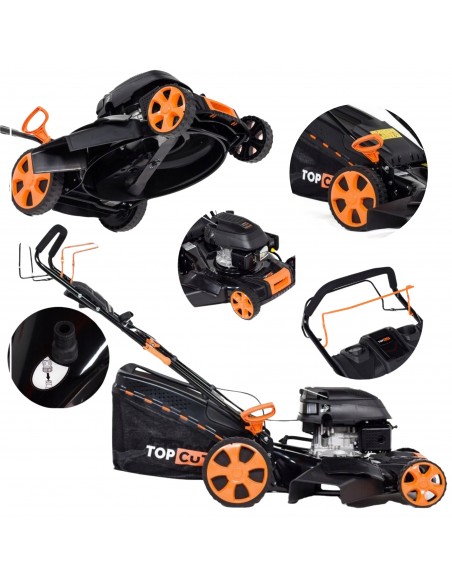 Niezawodna kosiarka spalinowa TOP CUT TC-LS51-175-SB z napędem 5902490784659