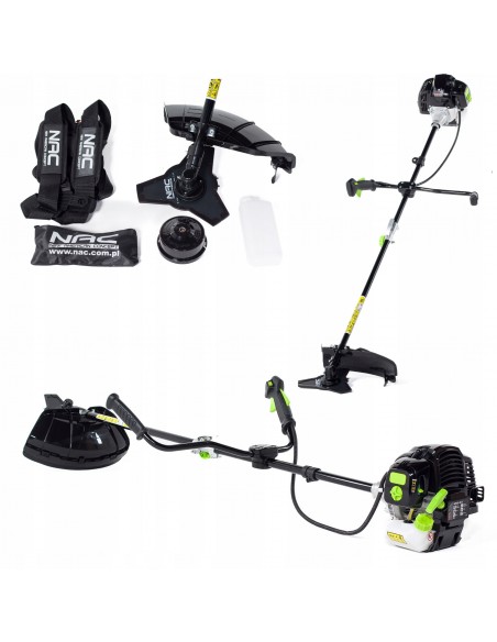 Kosa spalinowa NAC  z głowicą żyłkową, tarczą, szelkami 5902067851852