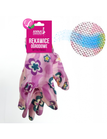Damskie rękawice ogrodowe, mix wzorów Anna Zaradna rozmiar L - Akcesoria ogrodowe Damskie rękawice ogrodowe, mix wzorów Anna Zaradna rozmiar L 5903936041541 6