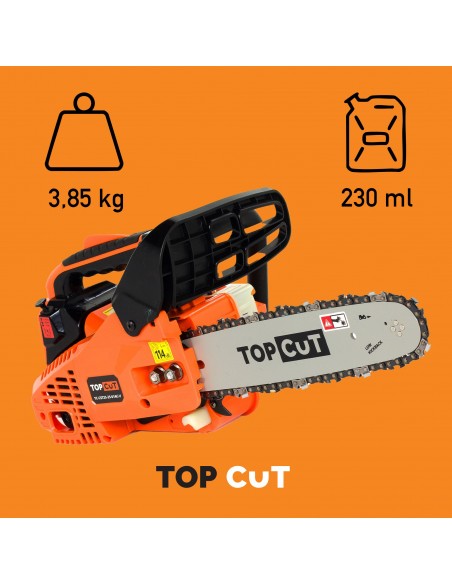 Mocna piła łańcuchowa spalinowa TOP CUT TC-CST25-25-01AC-V 5905842510876 2