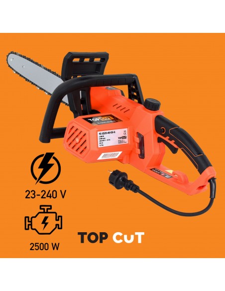Solidna pilarka łańcuchowa elektryczna TOP CUT TC-CE25-40-OS-G, 2500W 5905842503557 2