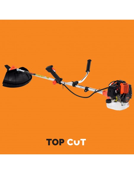 Wielofunkcyjna kosa spalinowa TOP CUT TC-BC520-15-V głowica z żyłką + nóż + pas naramienny 5905842510890 6