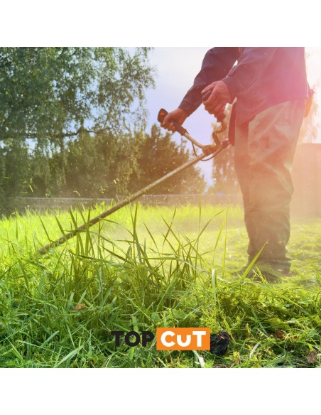 Wielofunkcyjna kosa spalinowa TOP CUT TC-BC520-15-V głowica z żyłką + nóż + pas naramienny 5905842510890 10