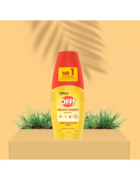 Łatwy w aplikacji środek odstraszający komary i kleszcze w atomizerze OFF! Multi Insect 100 ml 5000204152197 2