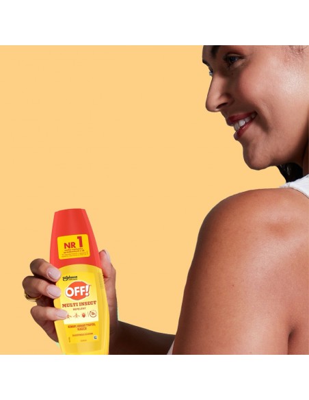 Łatwy w aplikacji środek odstraszający komary i kleszcze w atomizerze OFF! Multi Insect 100 ml 5000204152197 3