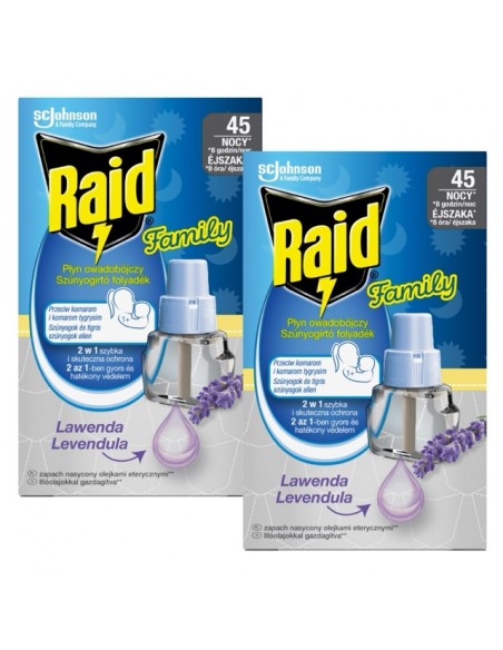 Pachnący wkład do elektrofumigatora Raid Family 2x45 nocy 5905718981229