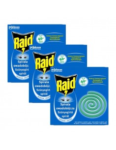 Wydajny zestaw spirali owadobójczych przeciw komarom Raid Outdoor 30 szt. 5905718981199
