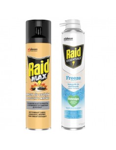 Zestaw mocnych aerozoli przeciw owadom biegającym Raid 350 ml + 400 ml 5905718981113