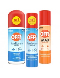 Wydajny zestaw aerozoli przeciw komarom OFF! 3 x 100ml 5905718981106