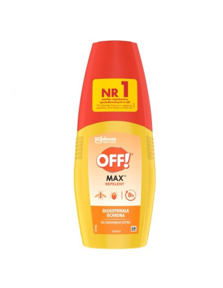 Mocny środek przeciw komarom i kleszczom OFF! Max 2x100ml, 20% ikarydyny 5000204160031 2