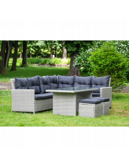 Zestaw mebli ogrodowych z technorattanu Panama Meven 5902490786011 2